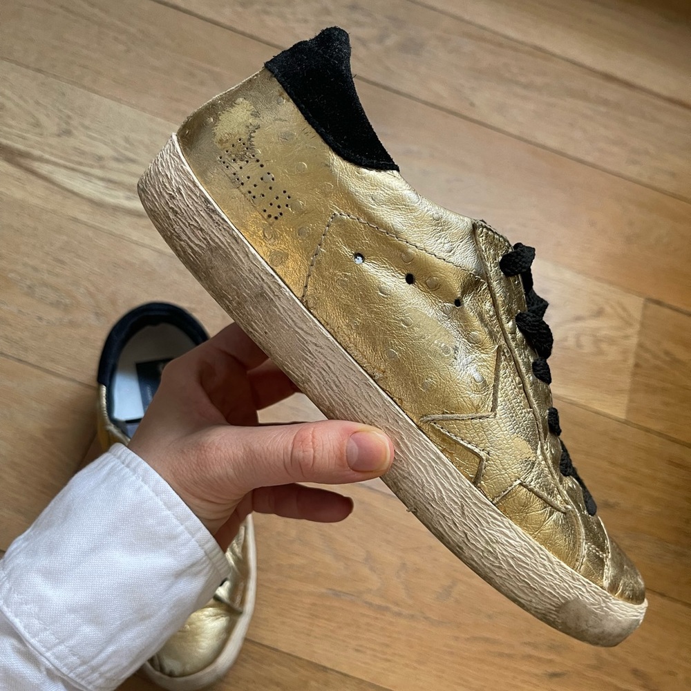 GOLDEN GOOSE Sneakers in gold - worn five times